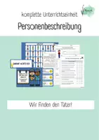 Vorschau - Unterrichtsreihen - Personenbeschreibung - Komplette Unterrichtsreihe - Deckblatt