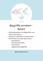 Vorschau - Spiele - Begriffe erraten - Sport - Deckblatt