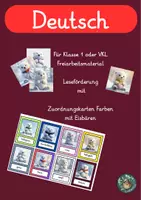 Vorschau - Fördermaterial/Inklusion - Leseband Freiarbeitsmaterial zum Lesenüben Klasse 1 - Deckblatt