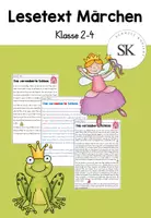 Vorschau - Arbeitsblätter - Lesetext Märchen (Klasse 2-4) - Deckblatt