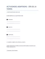 Vista previa - Tarjetas / Manipulativos - Actividades_Dia_de_la_Tierra_Adaptadas para primaria - Portada