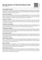 Vorschau - Arbeitsblätter - Die drei Grazien von Peter Paul Rubens (1635) (Infotext und Übungen) - Deckblatt