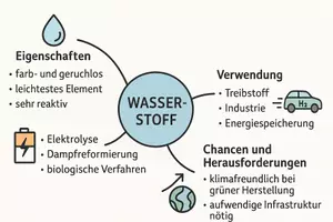 Vorschau - Arbeitsblätter - Lernposter + Arbeitsblätter zum Thema "Wasserstoff" + Lösung & Fragen & MP3 + Mindmap + Infografik - Seite 3