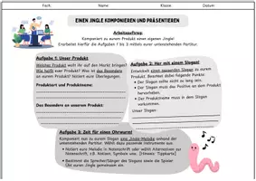 Vorschau - Arbeitsblätter - Musik und Werbung: Jingle komponieren (Gruppenarbeit) - Seite 1