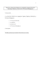 Vista previa - Presentaciones - Tema 25: La Educación Infantil en la Legislación Vigente: Principios Generales, Objetivos, Ordenación y Principios Pedagógicos - Portada