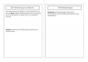 Vorschau - Arbeitsblätter - Experiment/Lernheft: die Verbrennung von Alkanen - vollständig und unvollständig - Seite 3