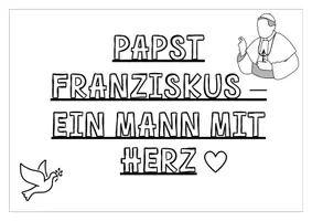 Vorschau - Arbeitsblätter - Papst Franziskus - interaktive Fotoaufgaben zu den Werten des Papstes (Medienkompetenz rund um Respekt, Nächstenliebe und Bescheidenheit) - Seite 1