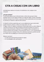 Vista previa - Juegos / Gamificación - CITA A CIEGAS CON UN LIBRO - Portada
