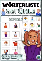 Vorschau - Arbeitsblätter - Wortschatzpaket „Gefühle“ DaZ / DaF / Deutsch - Seite 1