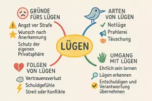 Vorschau - Arbeitsblätter - Lernposter + Arbeitsblätter zum Thema "Lüge" + Lösung & MP3 + Mindmap + Infografik - Seite 3