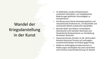 Vorschau - Präsentationen/Tafelbilder - Präsentation Politische Kunst: Krieg & Frieden SEK II - Seite 1