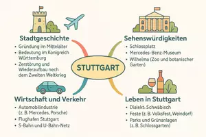 Vorschau - Arbeitsblätter - Lernposter + Arbeitsblätter zum Thema "Stuttgart" + Lösung & MP3 + Mindmap + Infografik - Seite 2