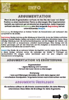 Vorschau - Arbeitsblätter - SCHREIBEN einer ARGUMENTATION - Deckblatt