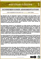 Vorschau - Arbeitsblätter - SCHREIBEN einer ARGUMENTATION - Seite 3