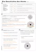 Vorschau - Arbeitsblätter - Die Geschichte des Atoms - Seite 1