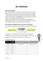 Vorschau - Arbeitsblätter - Der Maßstab - Deckblatt