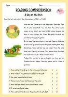 Vorschau - Arbeitsblätter - XL-Paket Reading Comprehension Klasse 5_Leseverständnis - Seite 1