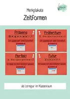 Vorschau - Merkblätter - Merkplakate zu den Zeitformen - Deckblatt