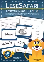 Vorschau - Arbeitsblätter - Lesetraining Teil 8 - Konsonantencluster am Wortanfang - Deckblatt