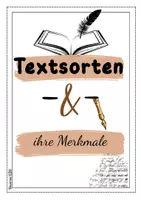 Vorschau - Arbeitsblätter - Textsorten - Merkmale & Übersicht | Deutsch | Lesen - Seite 1
