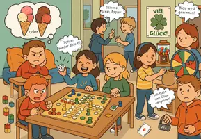 Vorschau - Präsentationen/Tafelbilder - Kombinatorik & Wahrscheinlichkeit - Wimmelbild - Seite 1