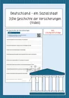 Vorschau - Stundenentwürfe - Video + Fragen: Die Geschichte der Versicherungen - Deckblatt