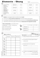 Vorschau - Arbeitsblätter - Elemente - Übung - Deckblatt
