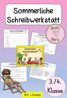 Vorschau - Arbeitsblätter - Materialpaket: Sommerliche Schreibwerkstatt - Seite 1