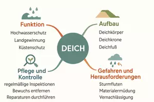 Vorschau - Arbeitsblätter - Lernposter + Arbeitsblätter zum Thema "Deich" + Lösung & MP3 + Mindmap + Infografik - Seite 3