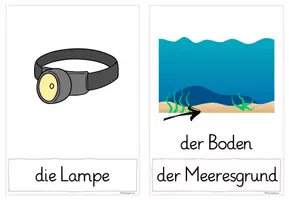 Vorschau - Bildkarten - Ergänzender Wortspeicher Tief im Ozean - Seite 3