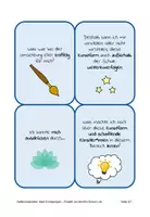 Vorschau - Arbeitsblätter - Reflexionskarten (Kunstunterricht): Mein Kunstprojekt - Seite 3