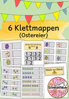 Vorschau - Fördermaterial/Inklusion - Klettmappen, Eier, Ostern - Deckblatt