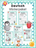 Vorschau - Arbeitsblätter - Materialpaket Winter - Deckblatt