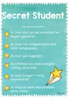 Vorschau - Merkblätter - Secret Student English Star Geheime Kind Feedback Ritual im Englischunterricht - Seite 1