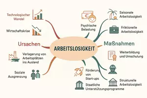 Vorschau - Arbeitsblätter - Lernposter + Arbeitsblätter zum Thema "Arbeitslosigkeit" + Lösung & Fragen & MP3 + Mindmap + Infografik - Seite 3