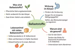 Vorschau - Arbeitsblätter - Lernposter + Arbeitsblätter zum Thema "Ballaststoffe" + Lösung & MP3 + Mindmap + Infografik - Seite 2