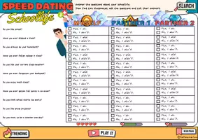 Vorschau - Arbeitsblätter - Materialpaket - Speed Dating / Partnerinterview - Seite 2