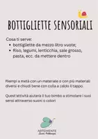 anteprima - Esercizi - Tre attivita’ sensoriali dai 6 mesi ai 6 anni - Pagina 1