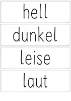 Vorschau - Text - 100 Adjektive - Wortkarten / Tafelmaterial - Deckblatt