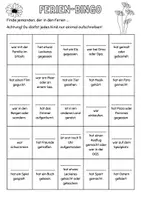Vorschau - Spiele - Ferien Bingo mit 3x3, 4x4 und 5x5 Feldern - Seite 2