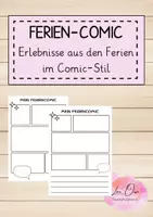 Vorschau - Arbeitsblätter - Feriencomic - Deckblatt