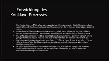 Vorschau - Stundenentwürfe - Präsentation: Papstwahl nach dem Tod von Papst Franziskus - Seite 2