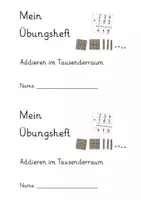 Vorschau - Unterrichtsreihen - Übungshefte: Mathe 1./2./3. Klasse (23 Übungshefte, DIN A5) - Deckblatt