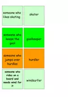 Vorschau - Spiele - Memo-Spiel: people and things in sports - Deckblatt