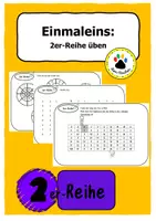 Vorschau - Arbeitsblätter - Kleines Einmaleins: Die 2er-Reihe üben - Deckblatt
