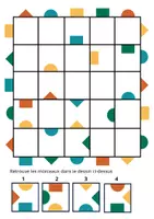 Aperçu - Jeux - Grille d'exercice - recherche - attention - couleurs - Page de couverture