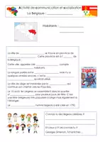 Aperçu - Feuilles d'exercices - La ville de Liège (projet villes de Belgique) - Page de couverture