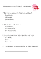 Aperçu - Feuilles d'exercices - La ville de Liège (projet villes de Belgique) - Page 3