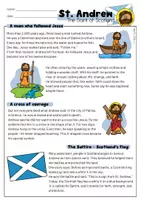 Vorschau - Arbeitsblätter - Scotland | Reading | St. Andrew - Saint of Scotland - Seite 2