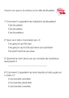 Aperçu - Feuilles d'exercices - La ville de Bruxelles (Projet villes de Belgique) - Page 3